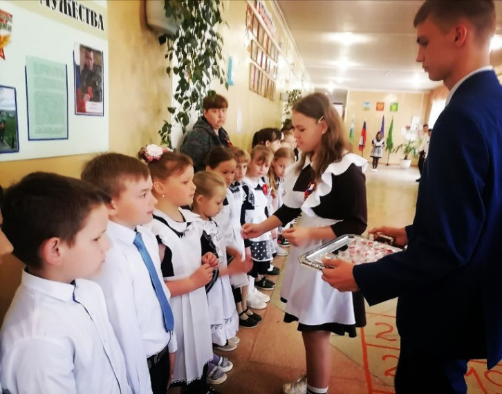 Торжественная церемония посвящения учащихся в ряды Российского движения детей и молодёжи &quot;Движение Первых&quot;.